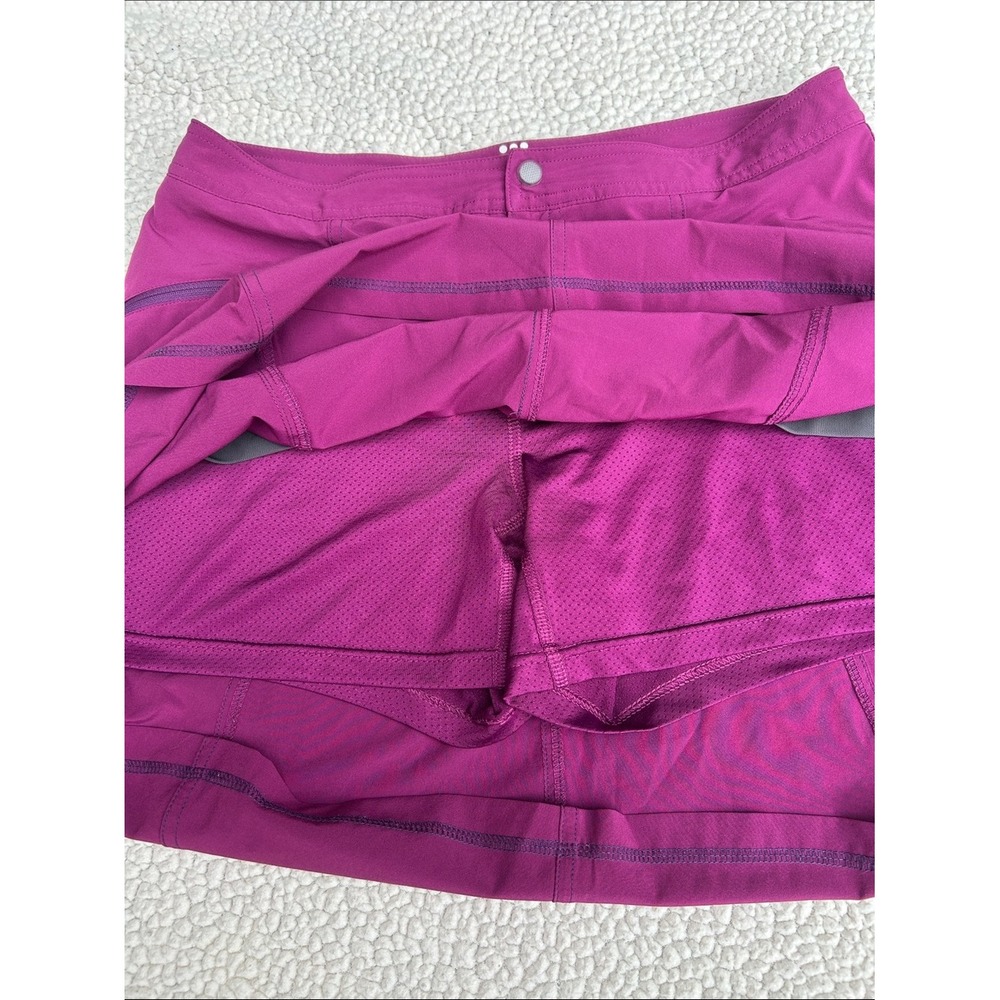 Title Nine Nimblene Skort Magenta Purple Athletic Hiking Skirt Women Size 10 - Picture 4 of 9